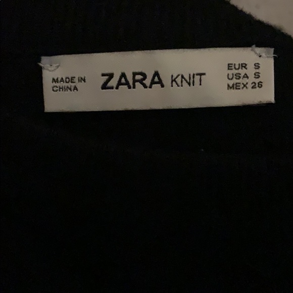 Black Zara knit do not disturb sweater - Picture 6 of 7